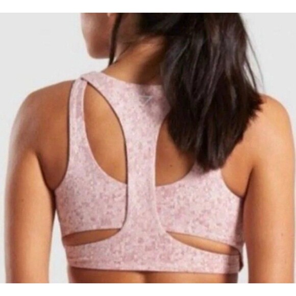 Gymshark sports bra Gray White Size Small Womens - Picture 3 of 7